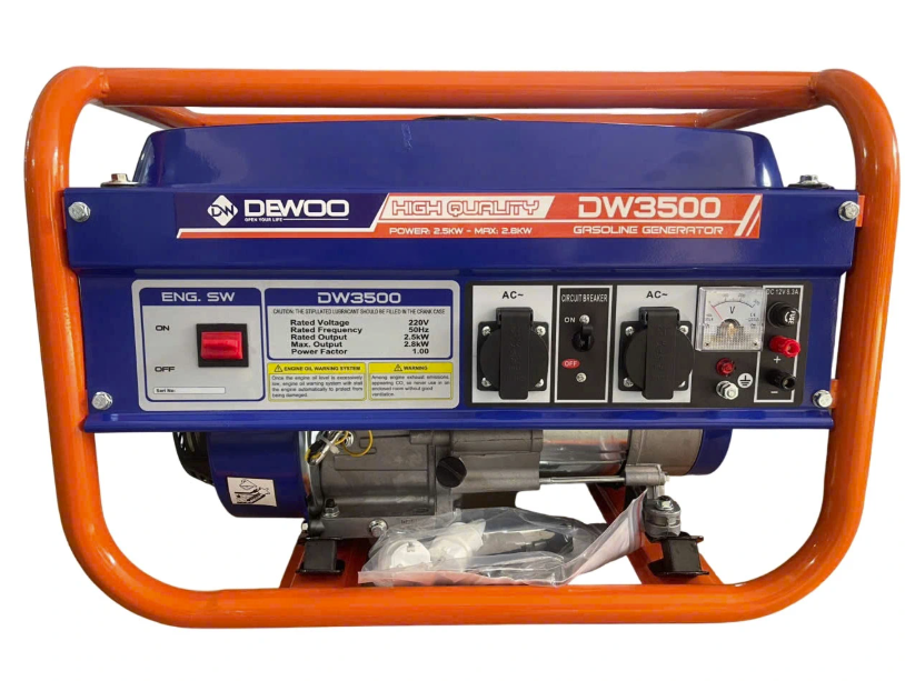 Máy phát điện chạy xăng 2 KVA Dewoo DW3500
