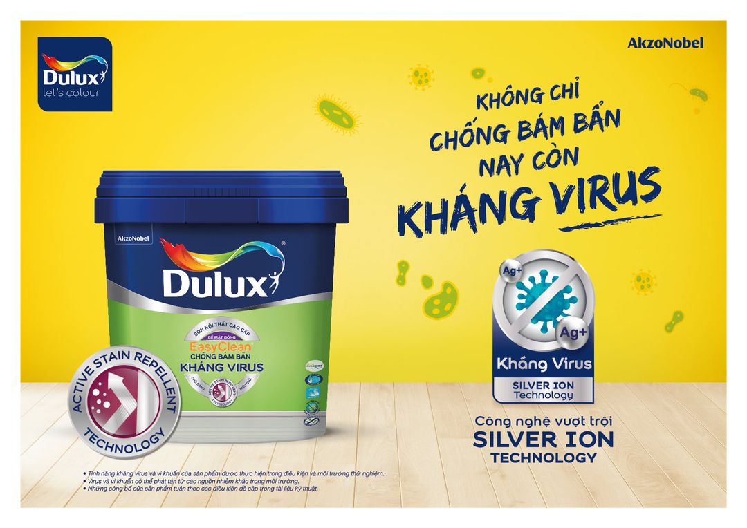Dulux ra mắt sản phẩm mới - Sơn nội thất Dulux Kháng virus