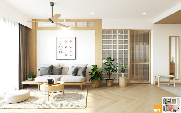 Thiết kế nội thất căn hộ phong cách Japandi - Sự kết hợp 2 châu lục