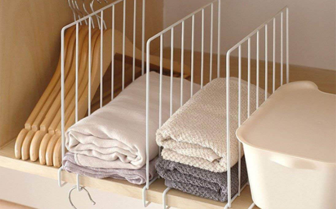 3 phụ kiện tạo vách ngăn giúp tủ quần áo nhỏ hẹp thành rộng thênh thang