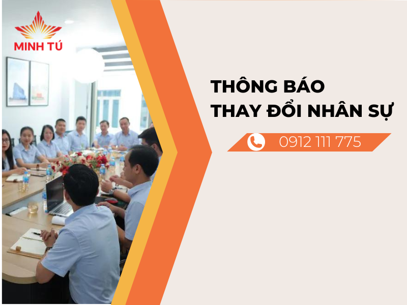 Thông báo thay đổi nhân sự từ ngày 01/09/2024