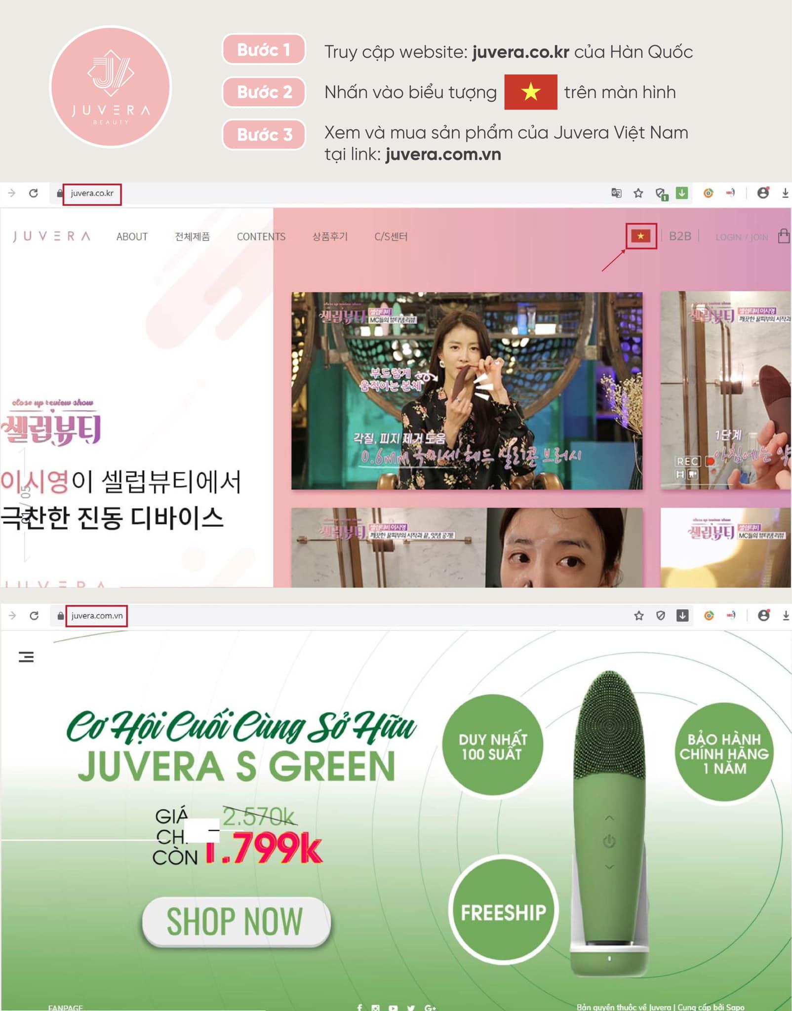 THÔNG BÁO TRANG WEB VÀ FANPAGE CHÍNH HÃNG JUVERA VIỆT NAM THÔNG BÁO TRANG WEB VÀ FANPAGE CHÍNH HÃNG JUVERA VIỆT NAM