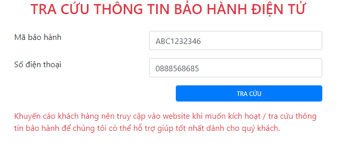 HƯỚNG DẪN KÍCH HOẠT BẢO HÀNH HƯỚNG DẪN KÍCH HOẠT BẢO HÀNH