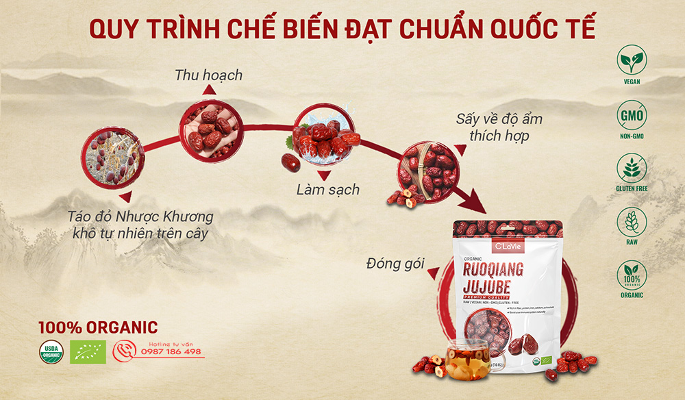 cách thu hái táo đỏ nhược khương trung quốc