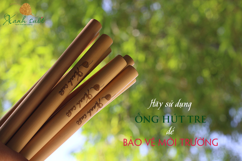 Ống hút tre Việt Nam - Jungle Straws Bamboo