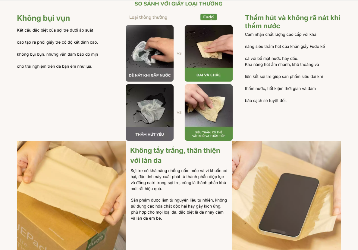 Ưu điểm của giấy tre