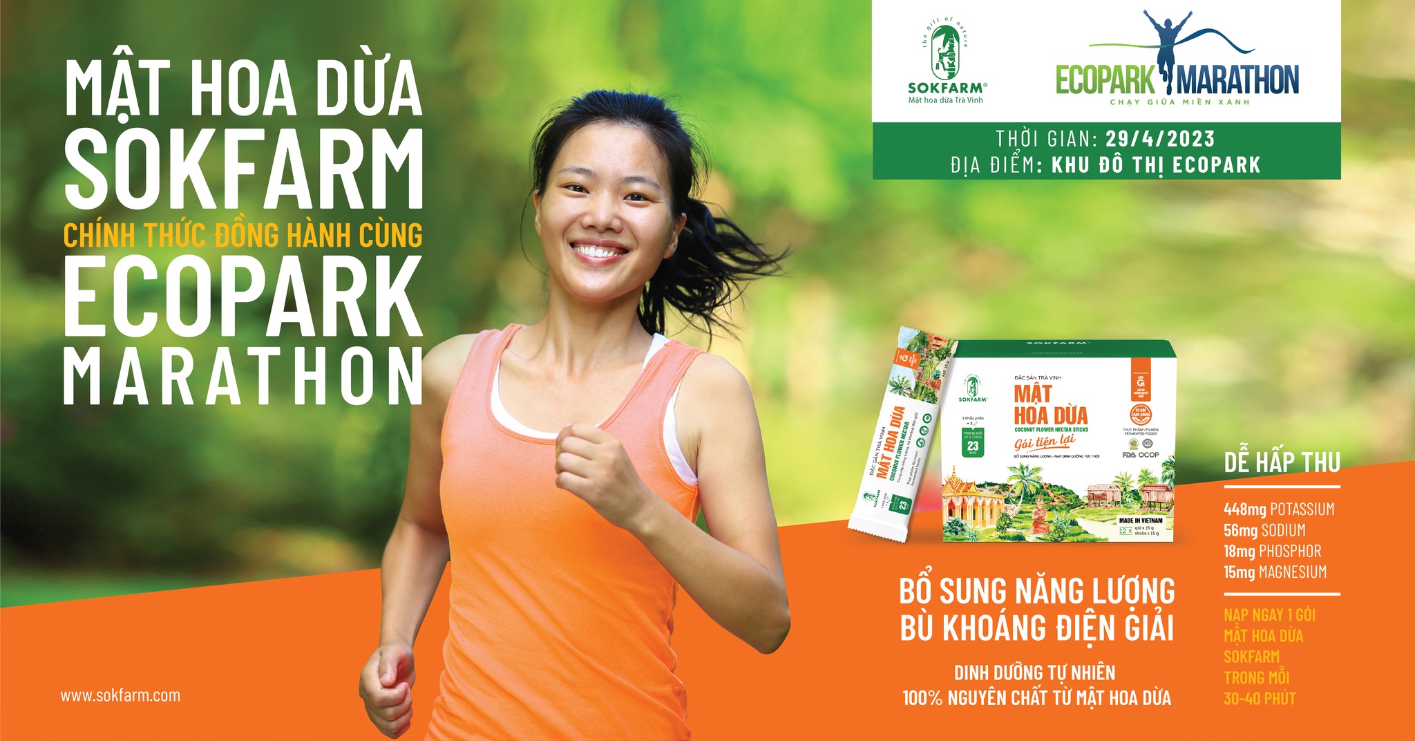 Gói đường bù điện giải cho dân chạy trail