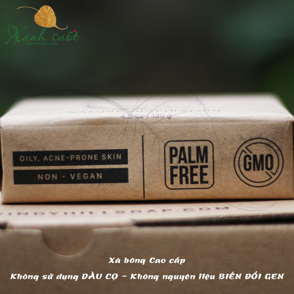 xà phòng tự nhiên, không sử dụng dầu cọ