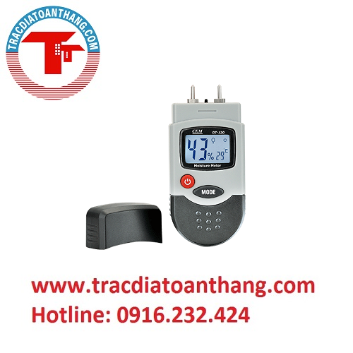 Máy đo độ ẩm gỗ, vật liệu xây dựng CEM DT-120