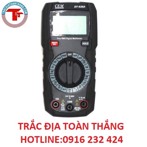 ĐỒNG HỒ VẠN NĂNG ĐIỆN TỬ CEM DT-926A