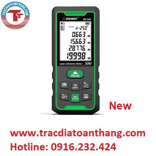 MÁY ĐO KHOẢNG CÁCH TIA XANH SNDWAY SW-50G
