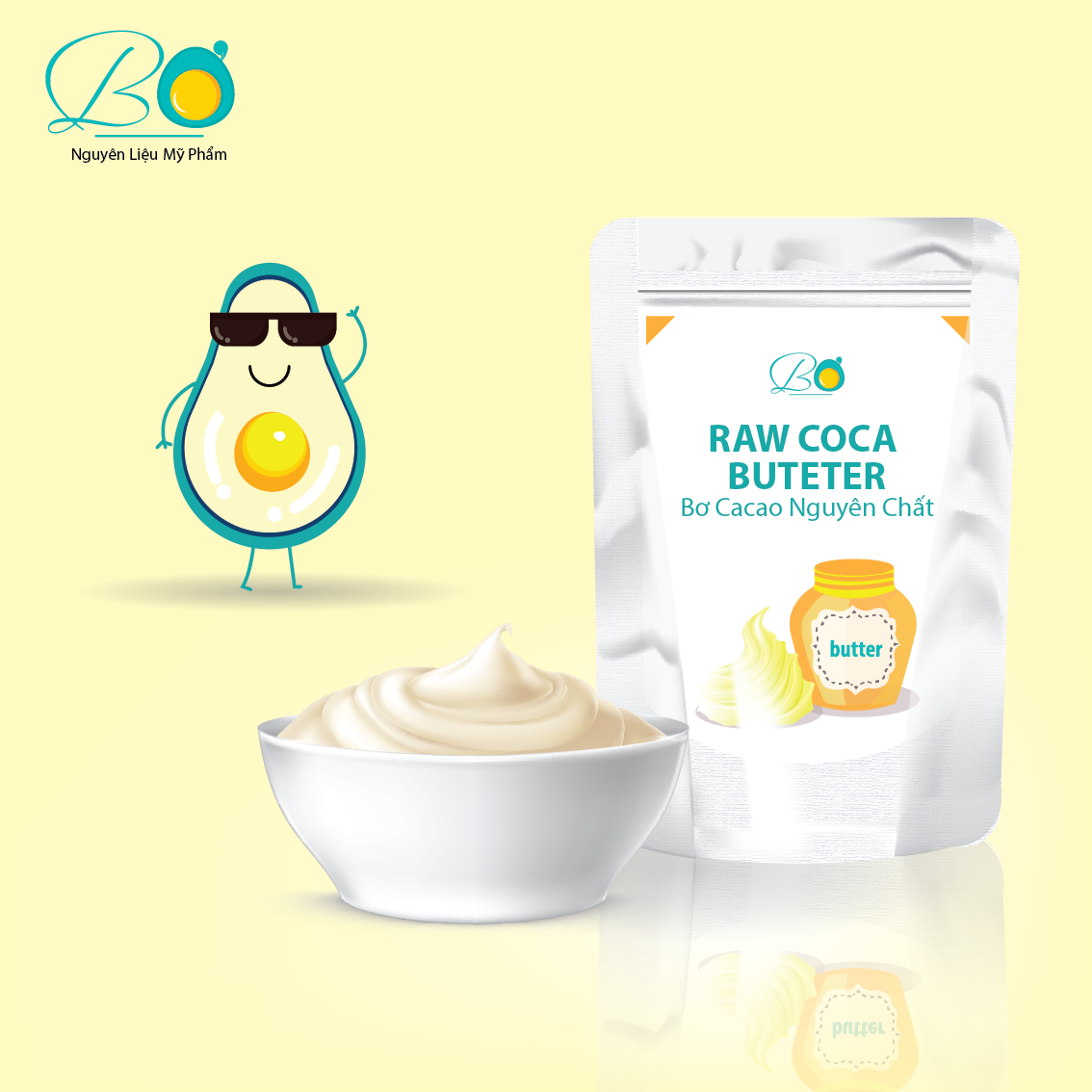 Bơ Cacao Nguyên Chất ( Raw Coca Butter )