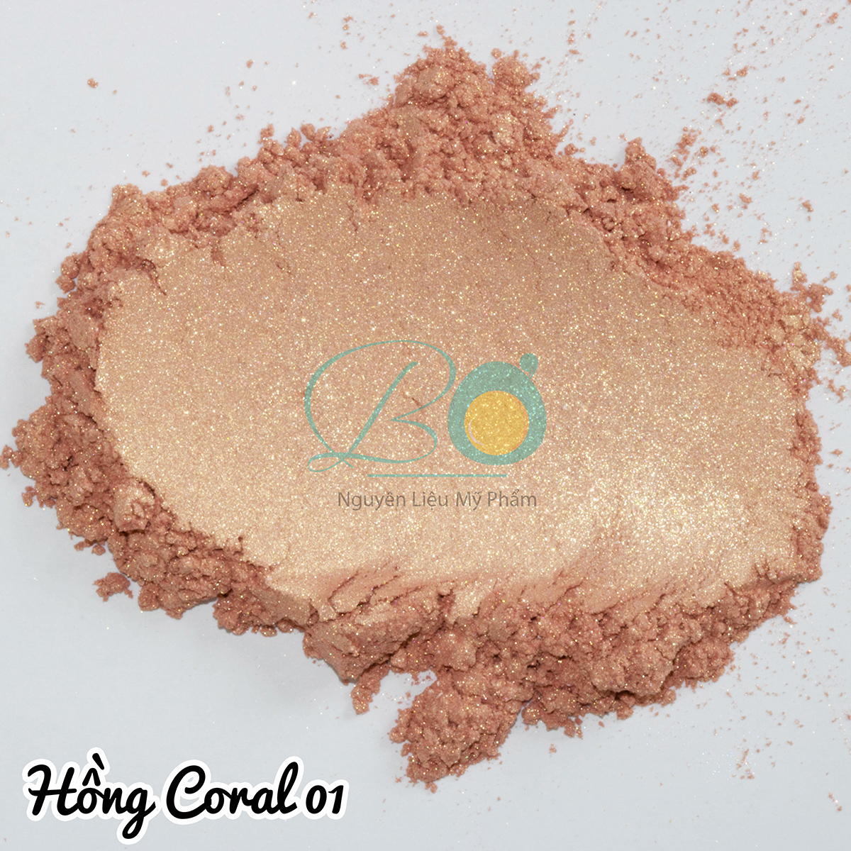 Hồng Coral 01 ( Nhũ )