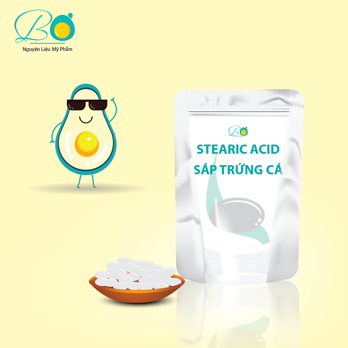 Stearic Acid (Sáp Trứng Cá)