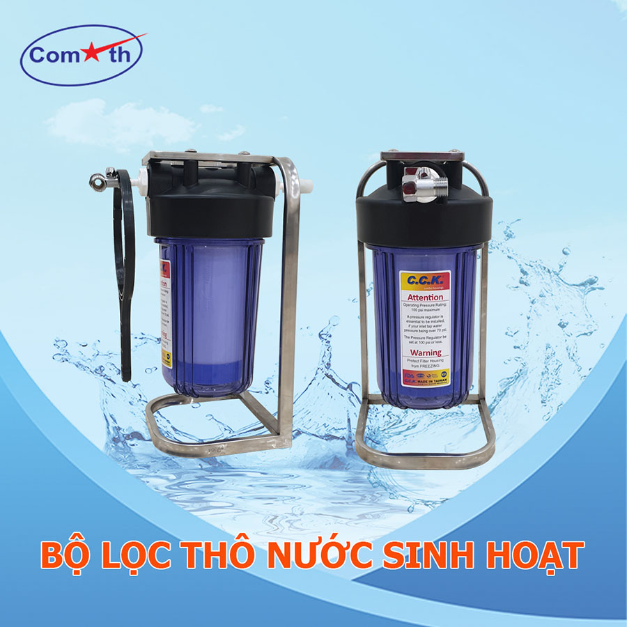 Chiêm ngưỡng bộ lọc nước đầu nguồn gia đình 10 inch Comath C907-1