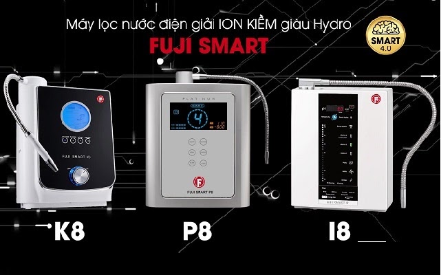 Mách bạn 03 mẫu máy lọc nước ion kiềm fuji smart nhập khẩu Nhật Bản