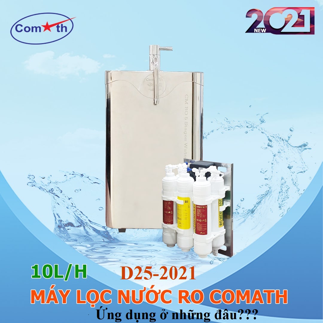 Những ứng dụng hoàn hảo của máy lọc nước RO gia đình Comath D25-2021