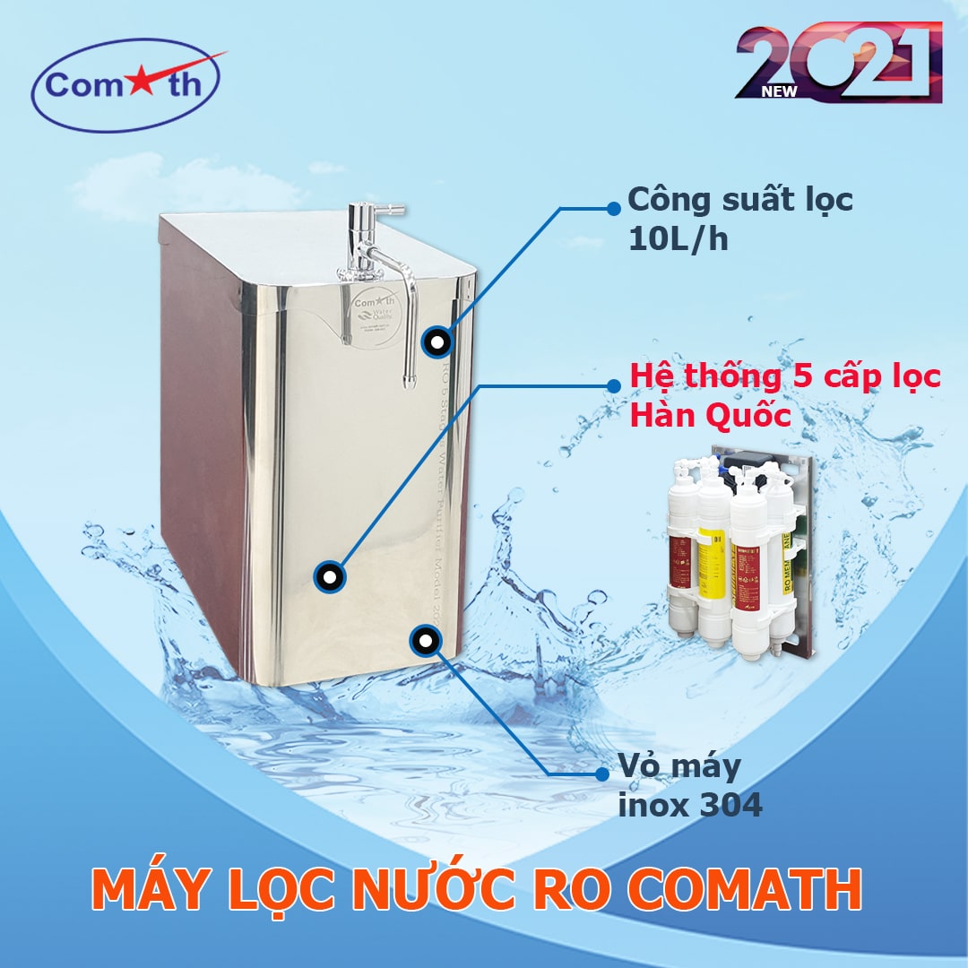 Comath Việt Nam ra mắt “siêu phẩm” máy lọc nước mini RO Comath D25-2021