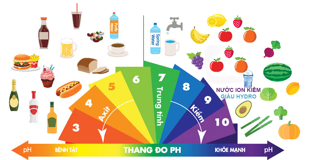 Máy điện giải Ion kiềm Crewelter 9 Full thang do ph - Máy điện giải Ion kiềm Crewelter 9 Full