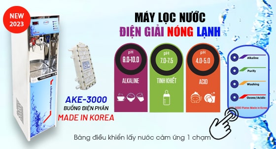 Máy lọc nước điện giải nóng lạnh Comath CM900