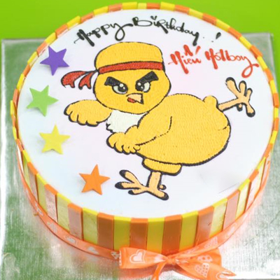Bánh gato sinh nhật tạo hình 3d con gà vàng tuổi dậu và số 16 tặng con gái   Bánh Kem Ngộ Nghĩnh