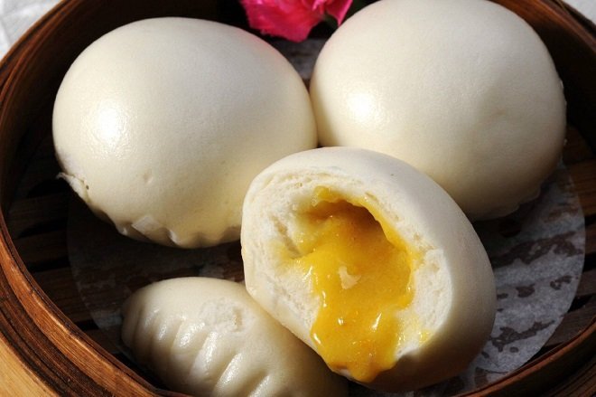 Bánh bao kim sa, bánh bao chiên cho bữa ăn ngon