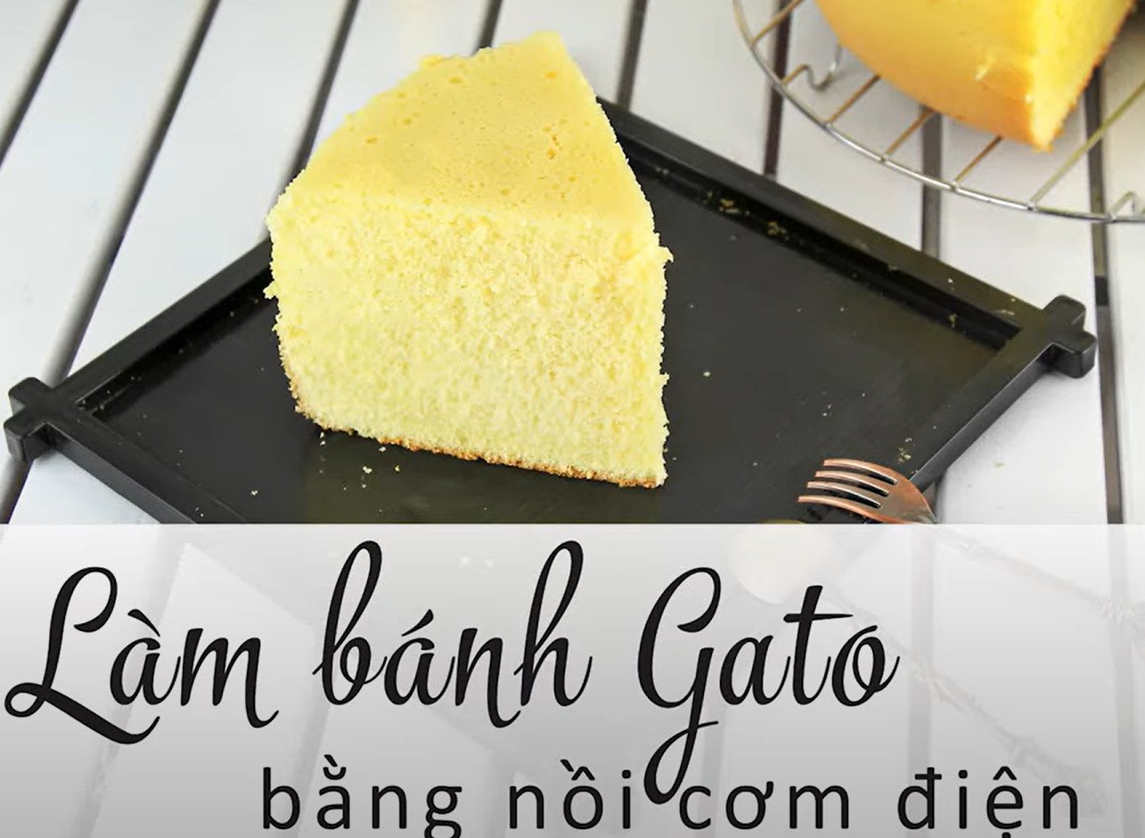 Làm bánh kem GATO bằng nồi cơm điện - điểm độc đáo khác biết với lò nướng