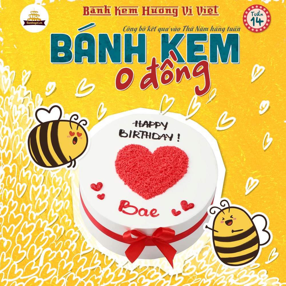 Bánh kem 0 đồng