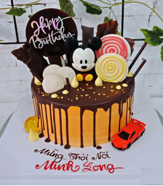 BTCH10  Bánh sinh nhật Bé chuột Mickey Sz16  Tokyo Gâteaux  Đặt lấy  ngay tại Hà Nội