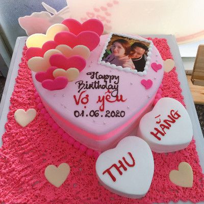 Bánh sinh nhật in hình ảnh Cẩm Phả