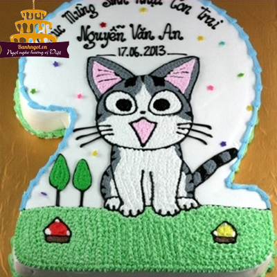 Bánh kem vẽ/vắt hình con Mèo - Bạn yêu thích vật nuôi? Hãy thưởng thức sự đáng yêu của bánh kem hình con mèo. Không chỉ ngon miệng, bánh còn có thiết kế độc đáo, đẹp mắt để làm nổi bật bàn tiệc sinh nhật.