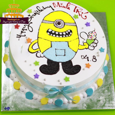 ĐÁNG YÊU Những mẫu bánh kem vẽ hình MINION cực dễ thương