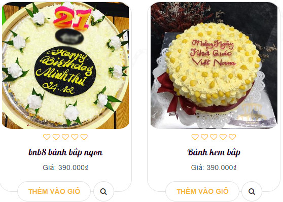 Bánh kem hấp dẫn với những hạt bắp vàng rươm với cách trang trí đa dạng - đặt nhanh tại bánh sinh nhật quận 3 banhngot.vn