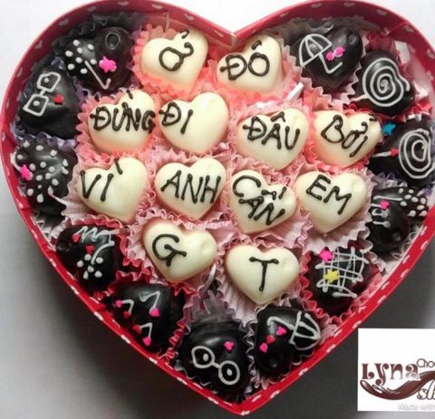 Chocolate ( Socola ) Valentine Cà Mau đẹp và hoa tươi 14/2