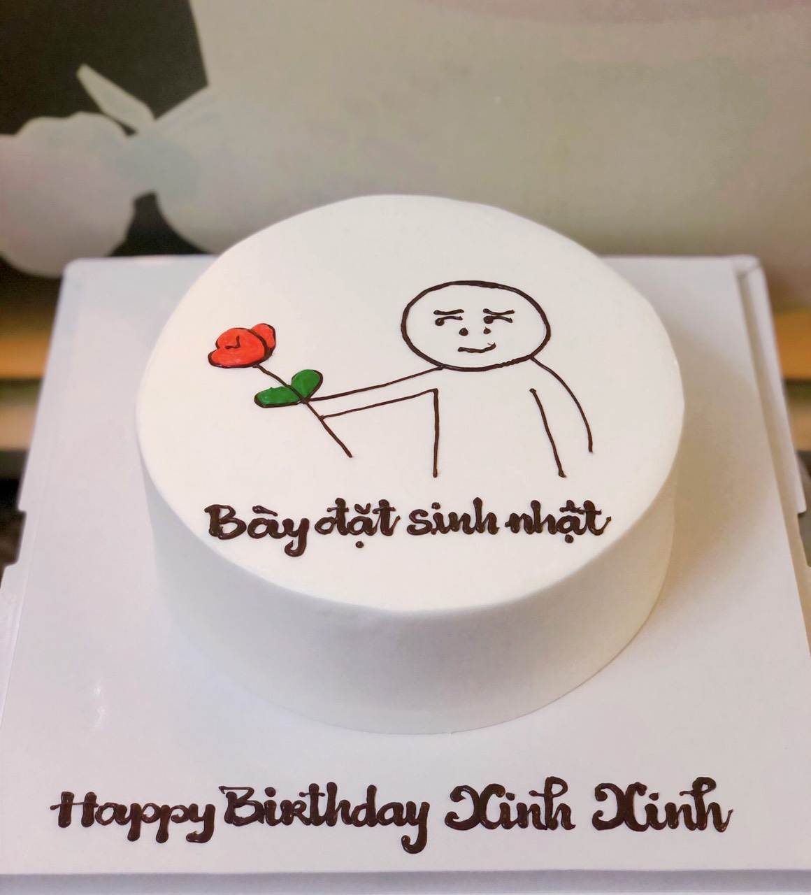 Bánh sinh nhật in hình icon hợp tác mừng kỷ niệm netcore  sendo độc đáo   Bánh Kem Ngộ Nghĩnh