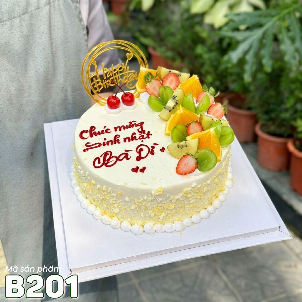 Bánh kem bắp B201 trái cây nhiệt đới tươi mát