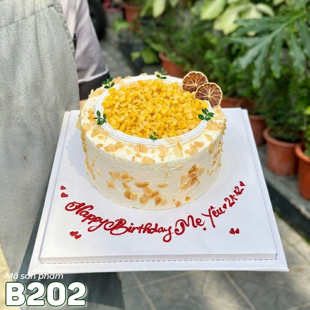 Bánh kem bắp B202 hạnh nhân béo ngậy truyền thống