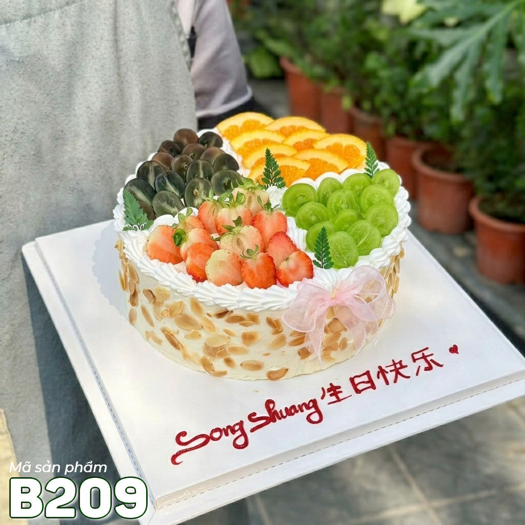 Bánh kem bắp B209 vườn trái cây bốn mùa