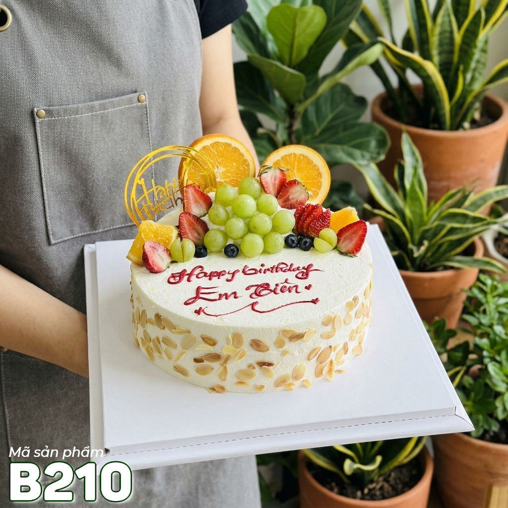 Bánh kem bắp B210 chùm nho xanh tài lộc