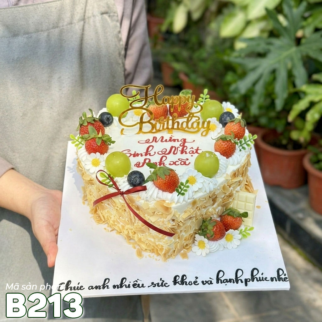 Bánh kem bắp B213 hình trái tim ngọt ngào gắn kết yêu thương