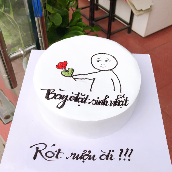 [BAK4103] Bày đặt sinh nhật - Bánh kem sinh nhật troll HOT trend Tiktok