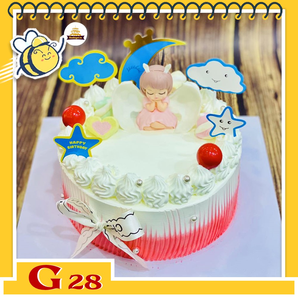 Bánh kem bé gái G28 giấc mơ thần tiên