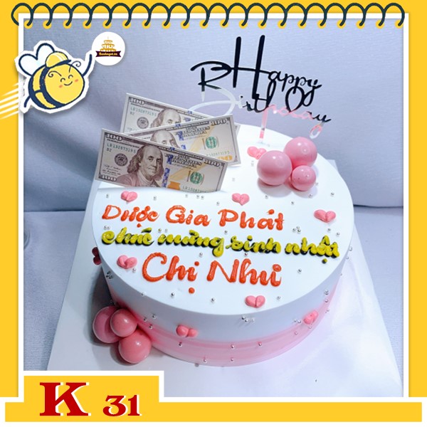 Bánh kem công ty tặng khách hàng K31