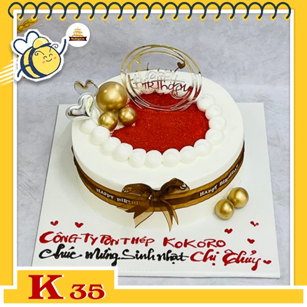 Bánh kem công ty tặng khách hàng K35