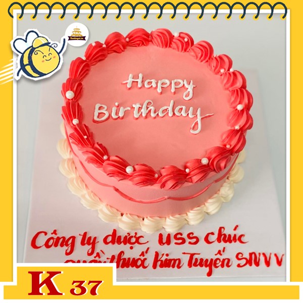 Bánh kem công ty tặng khách hàng K37