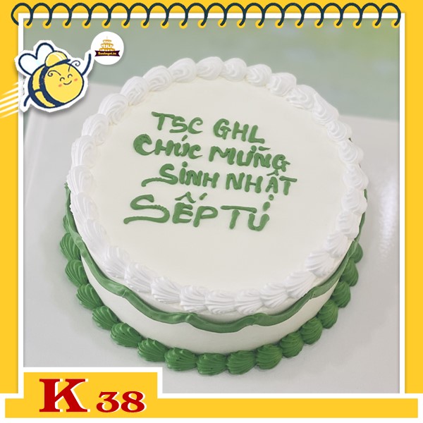 Bánh kem công ty tặng khách hàng K38