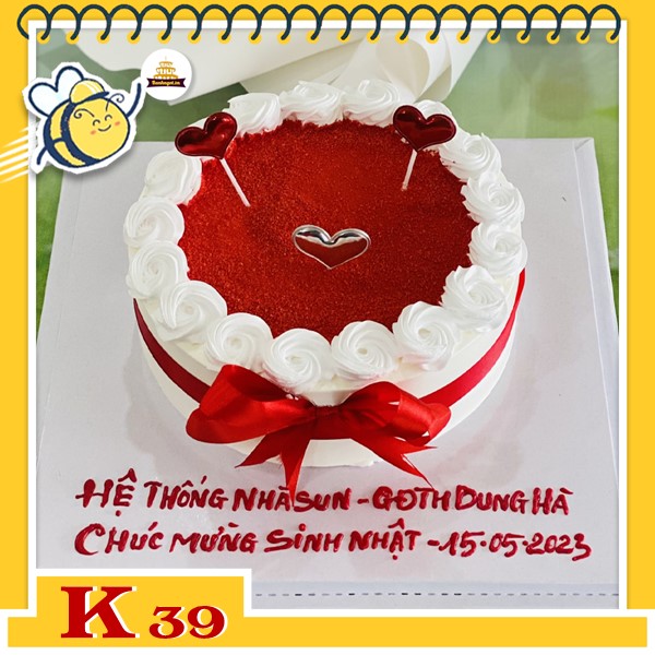 Bánh kem công ty tặng khách hàng K39
