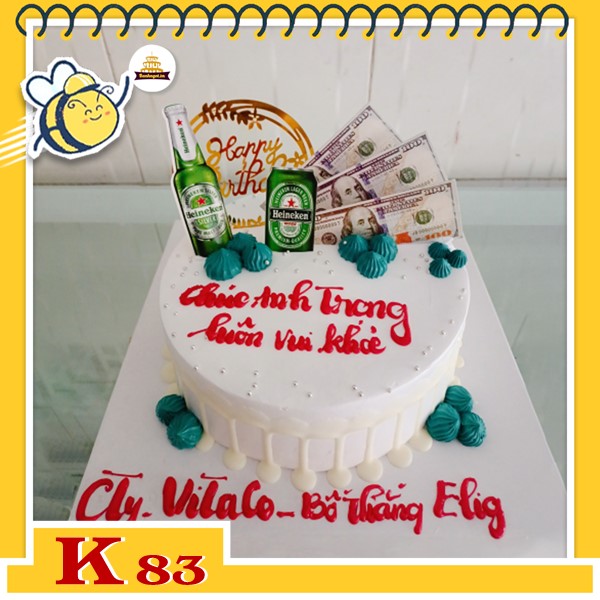 Bánh kem công ty tặng khách hàng K83