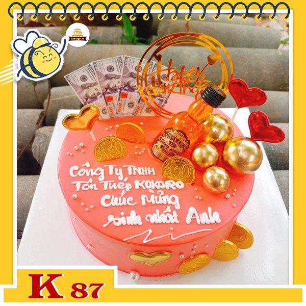 Bánh kem công ty tặng khách hàng K87