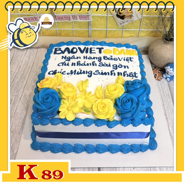 Bánh kem công ty tặng khách hàng K89